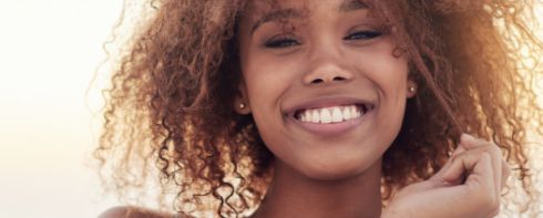 Close up of a woman smiling